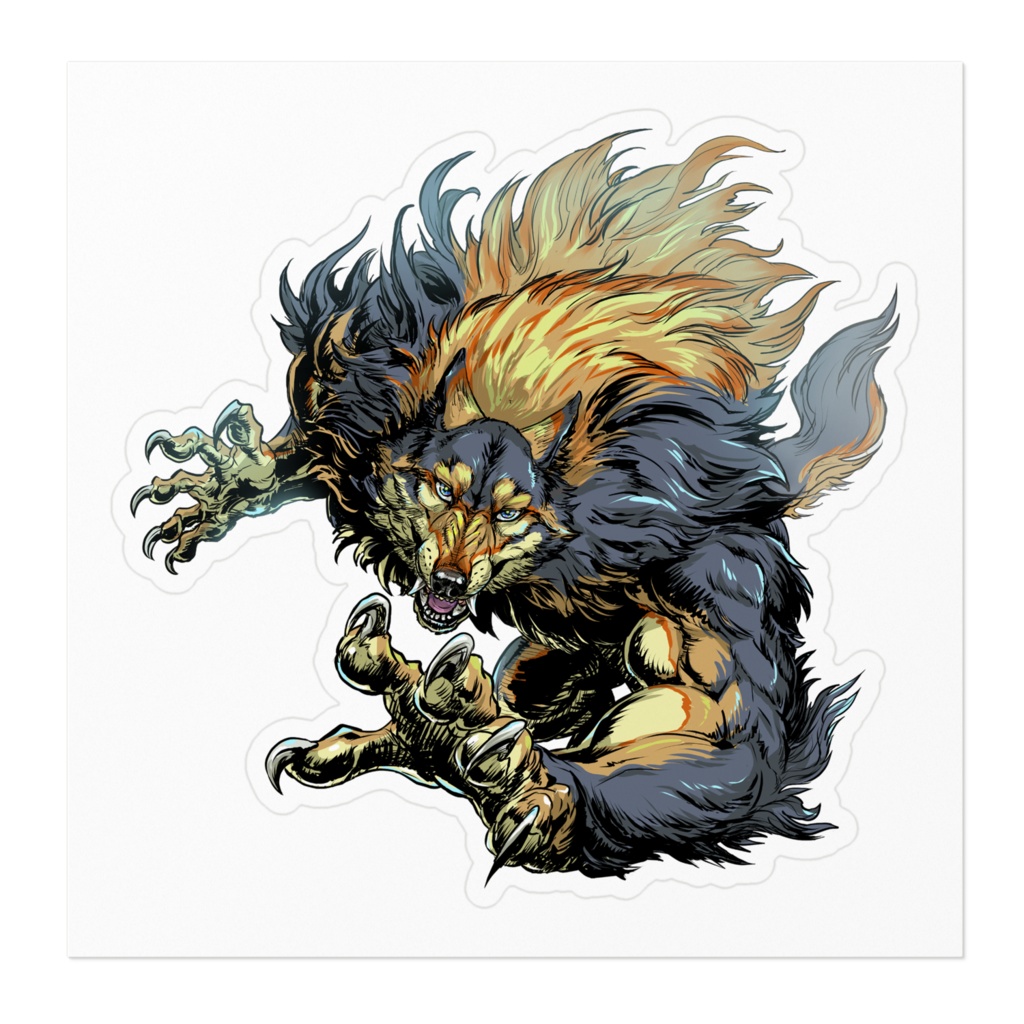 Werewolf Gold ステッカー