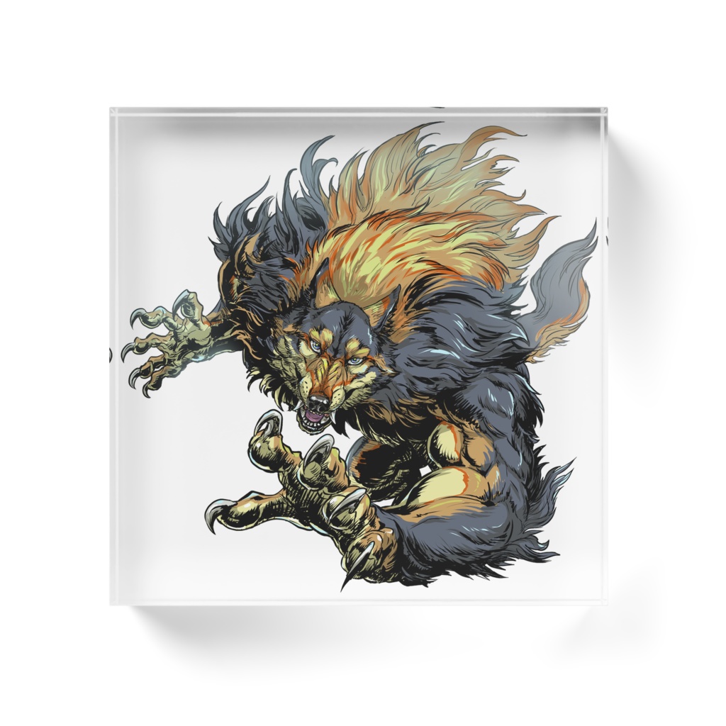 Were wolf Gold アクリルブロック