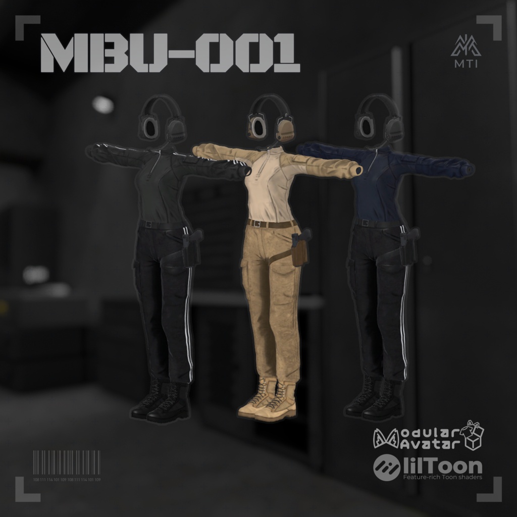 【VRCHAT想定】MBU-001