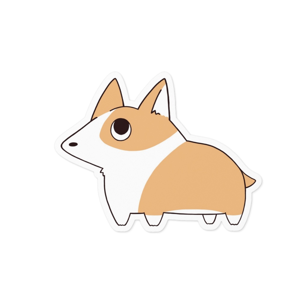 コギ犬のステッカー