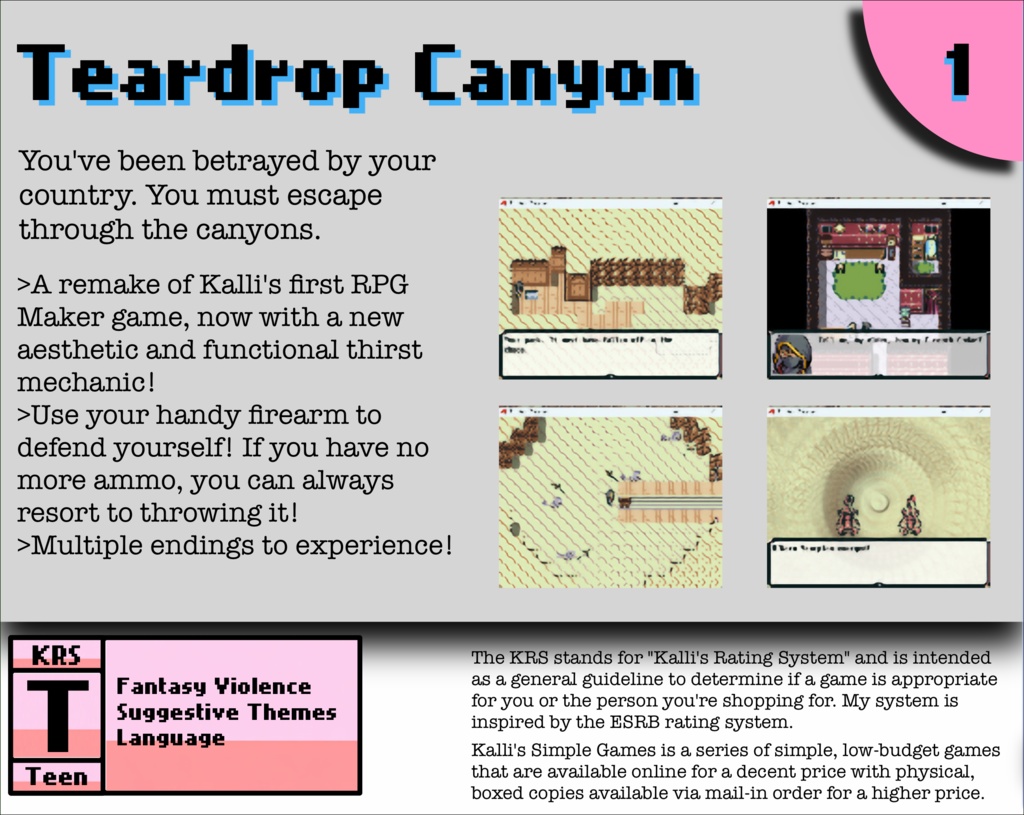 KSG #1 - Teardrop Canyon