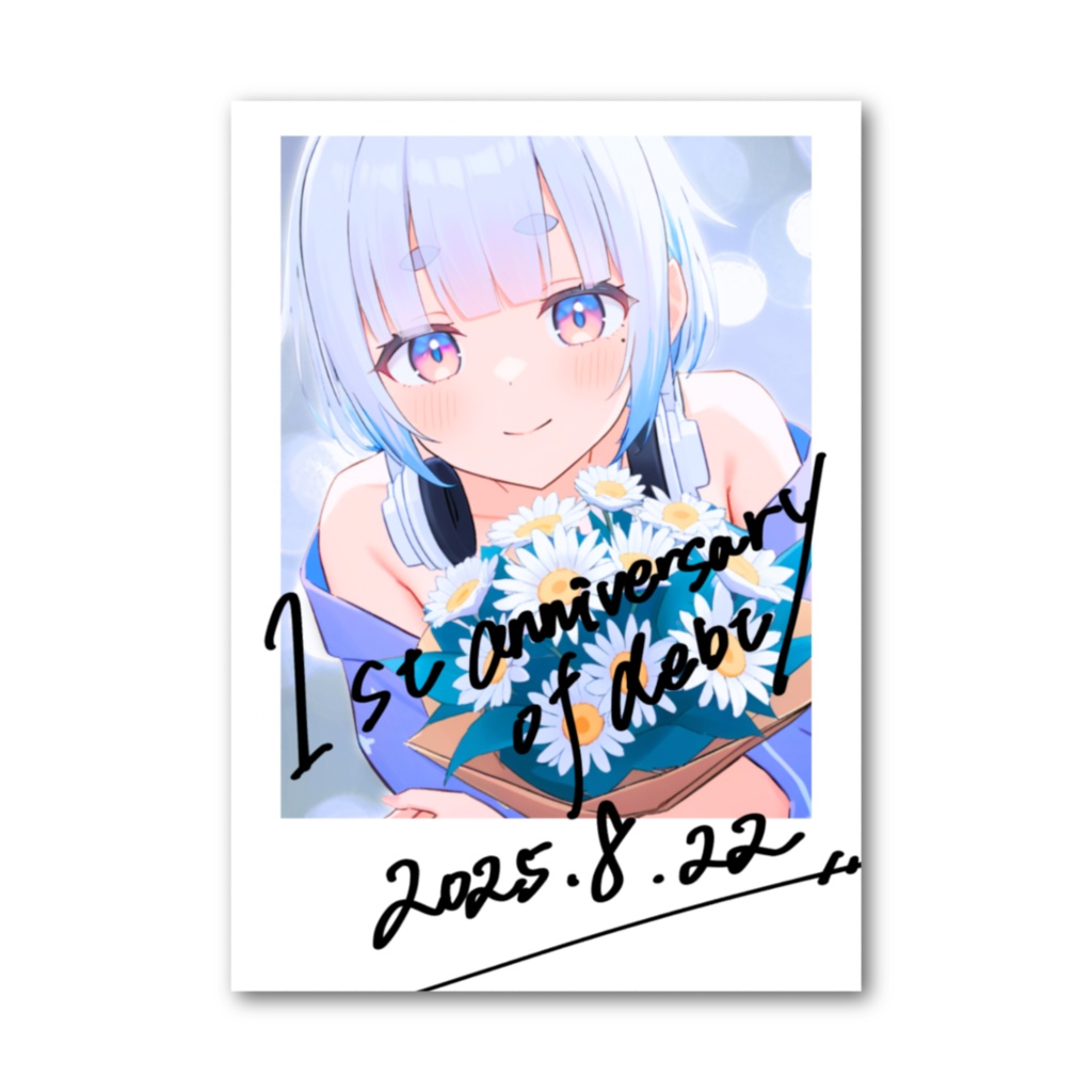 1周年記念ランダムフォト風カード