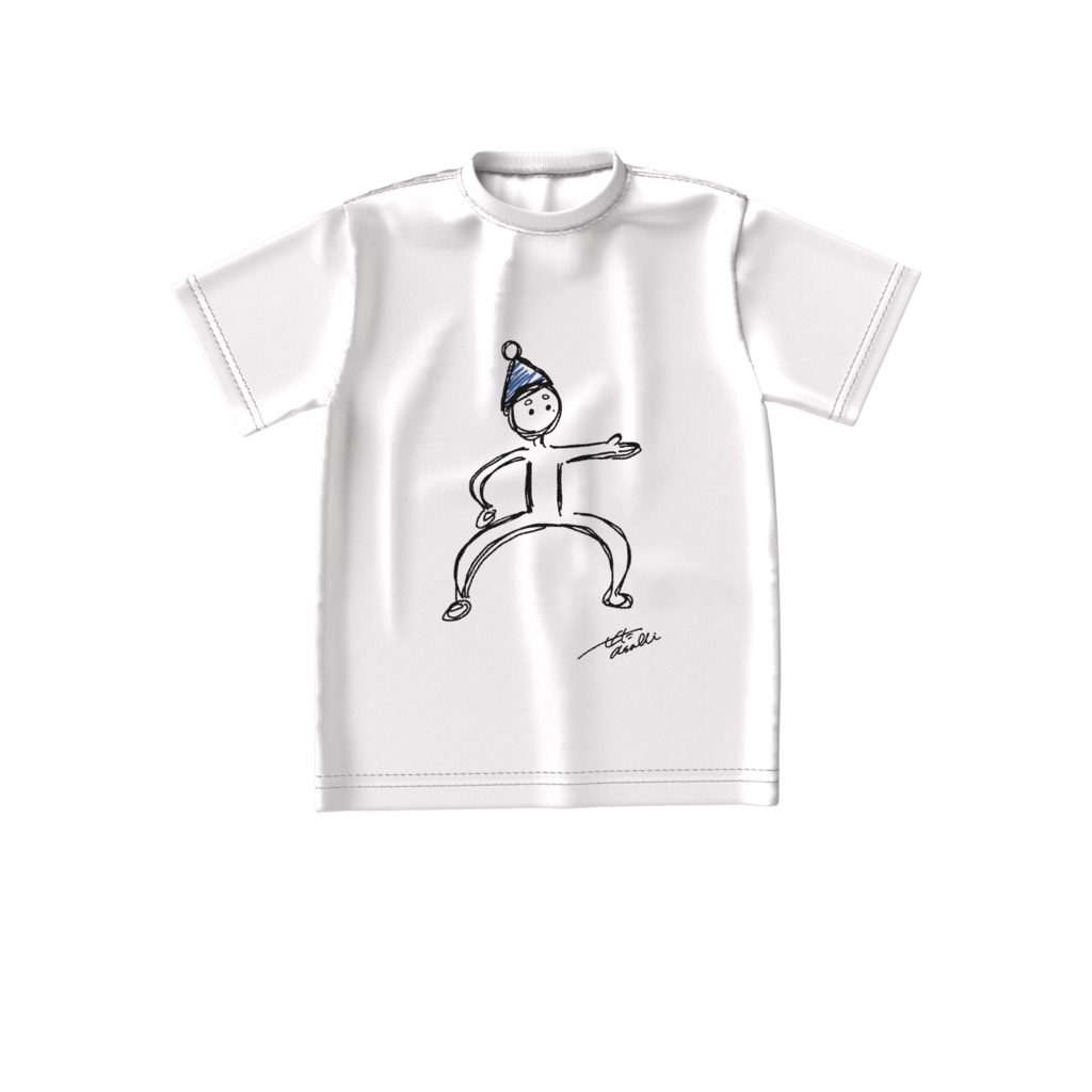 せた feat.四股踏み ビッグシルエットTシャツ -白-