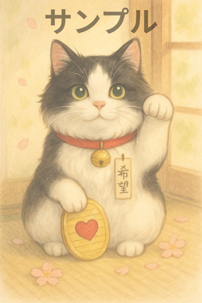 🍀 希望を招くにゃんこ壁紙