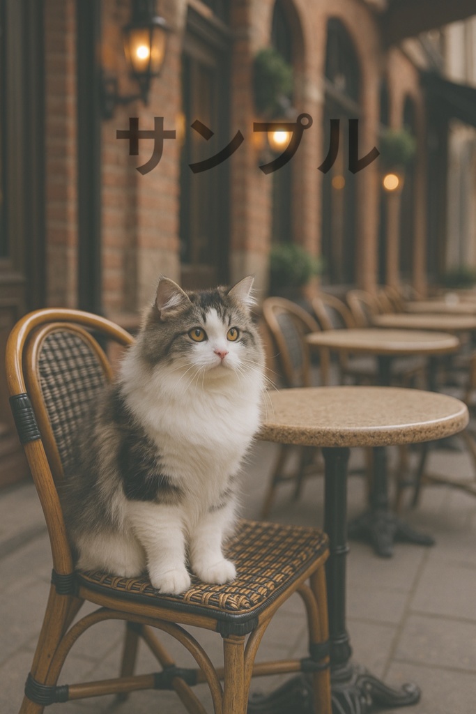 ☕ カフェの猫と午後のひととき壁紙