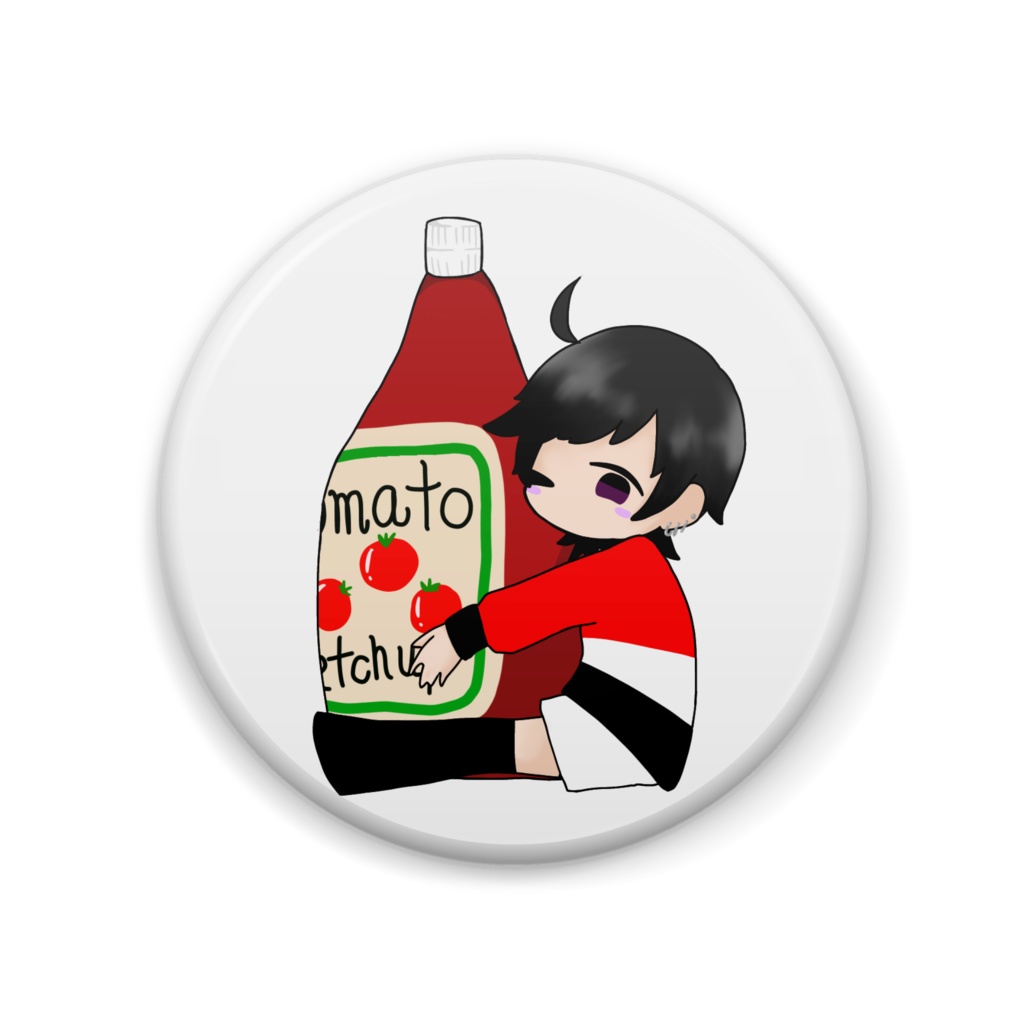 ケチャップといっしょ! ぷちみや缶バッジ