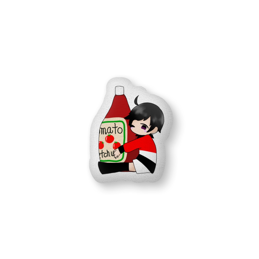 ケチャップといっしょ! ぷちみやふかふかクッション