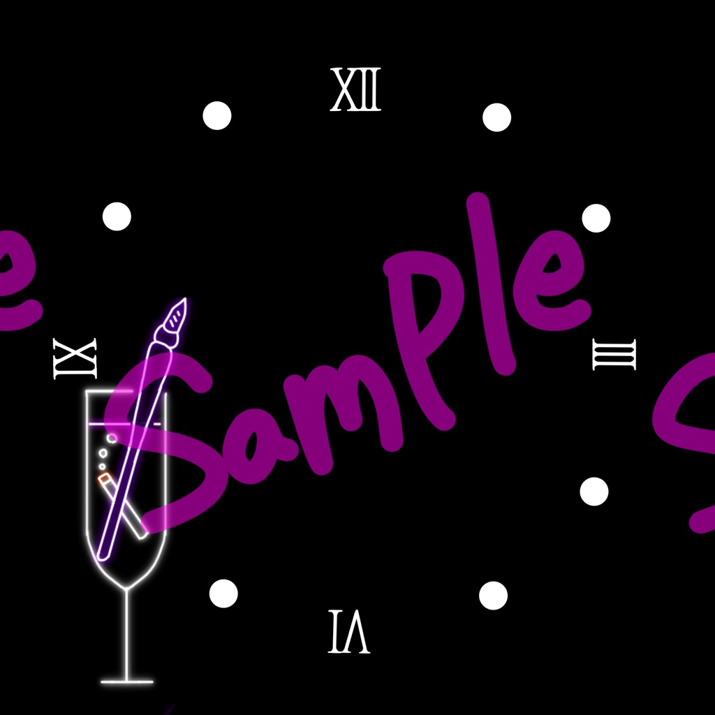 成宮なるデザイン アクリル時計