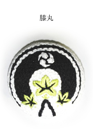 男士刺繍ブローチ(太刀)