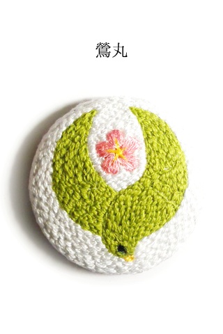 男士刺繍ブローチ(太刀)