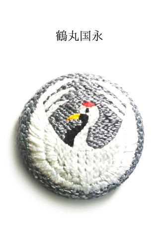 男士刺繍ブローチ(太刀)