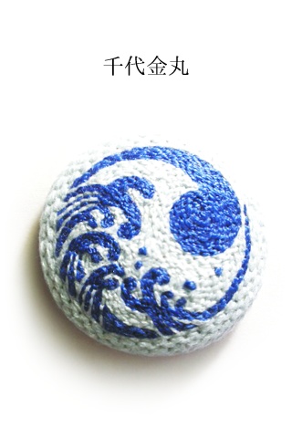 男士刺繍ブローチ(太刀)