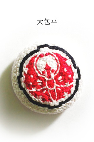 男士刺繍ブローチ(太刀)