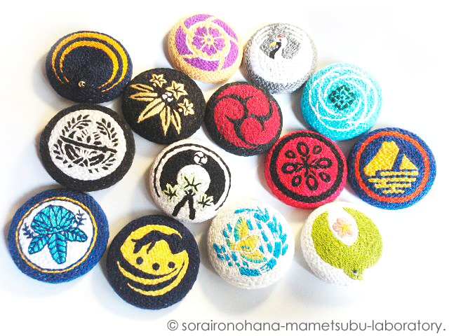 男士刺繍ブローチ(太刀)