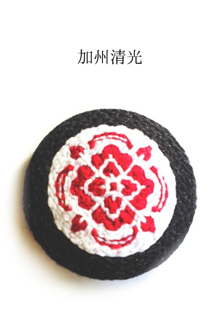 男士刺繍ブローチ(打刀)