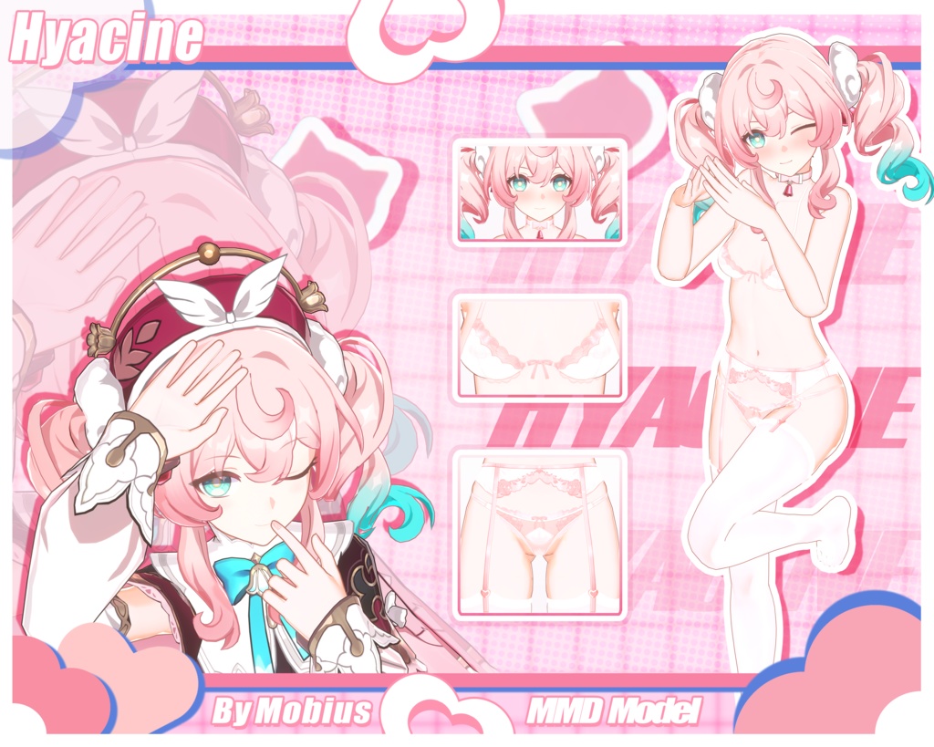 Hyacine【3Dモデル配布】