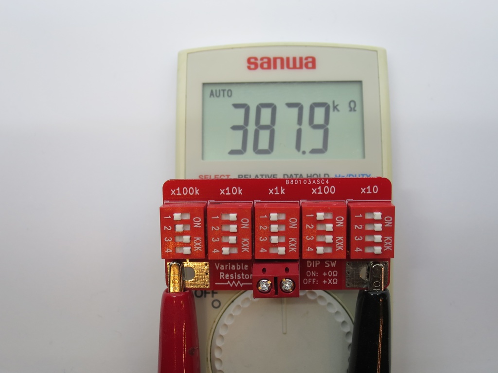 プログラマブル抵抗器(DIPスイッチ Ver)