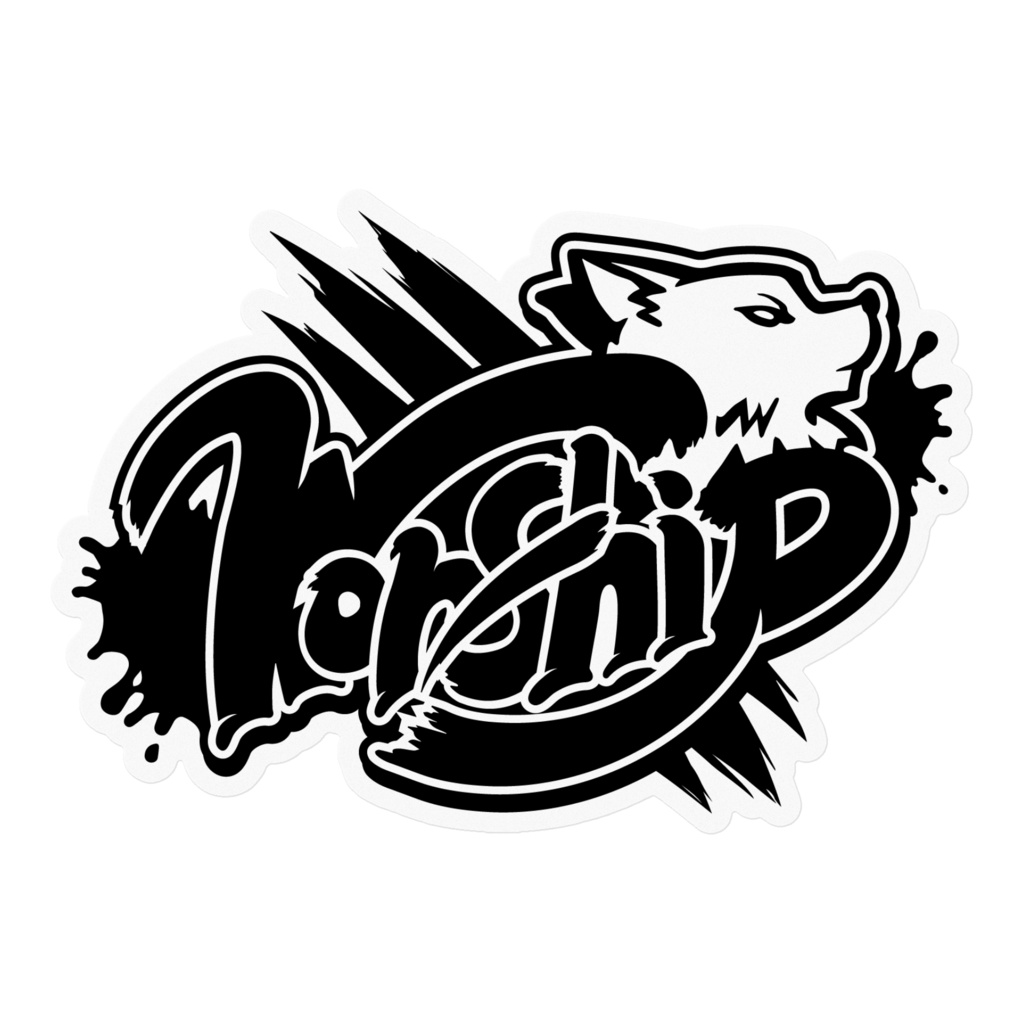 Worship クリアステッカー(黒)