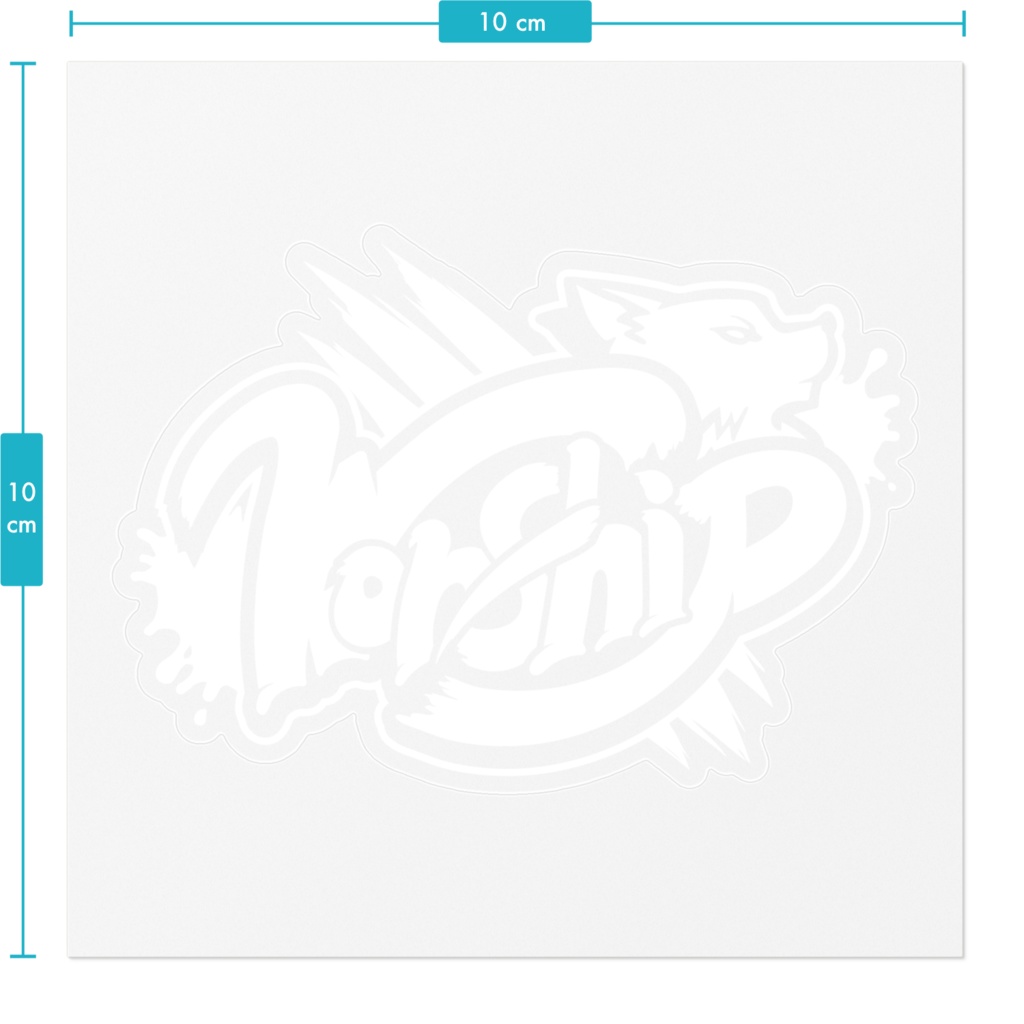 Worship クリアステッカー(白)