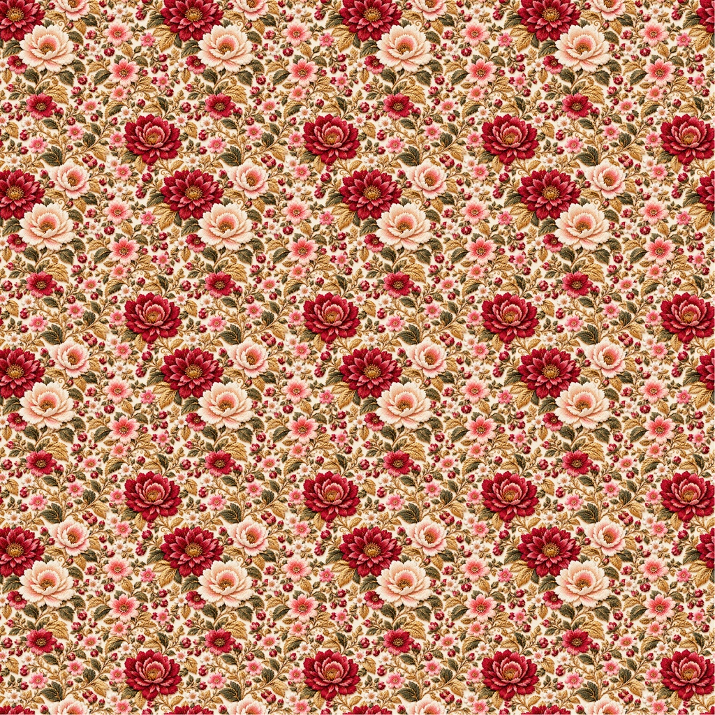華やぐ花刺繍｜デジタルペーパー 3色セット