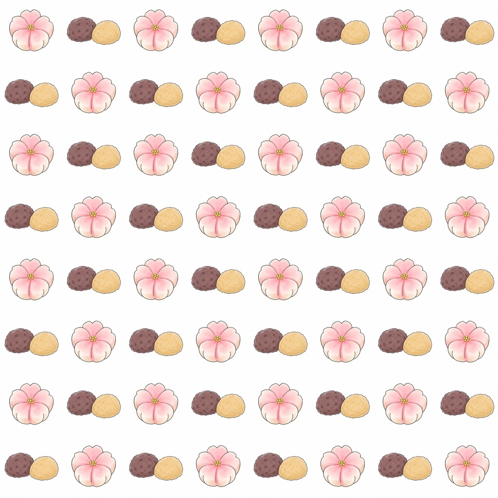和菓子いろいろ|デジタルペーパー 6枚セット