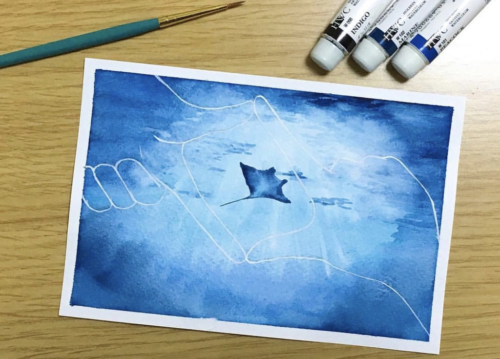 原画08/額なし/ハガキサイズ