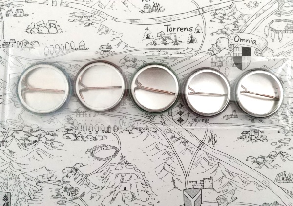 紋章缶バッジセット「騎士譚」