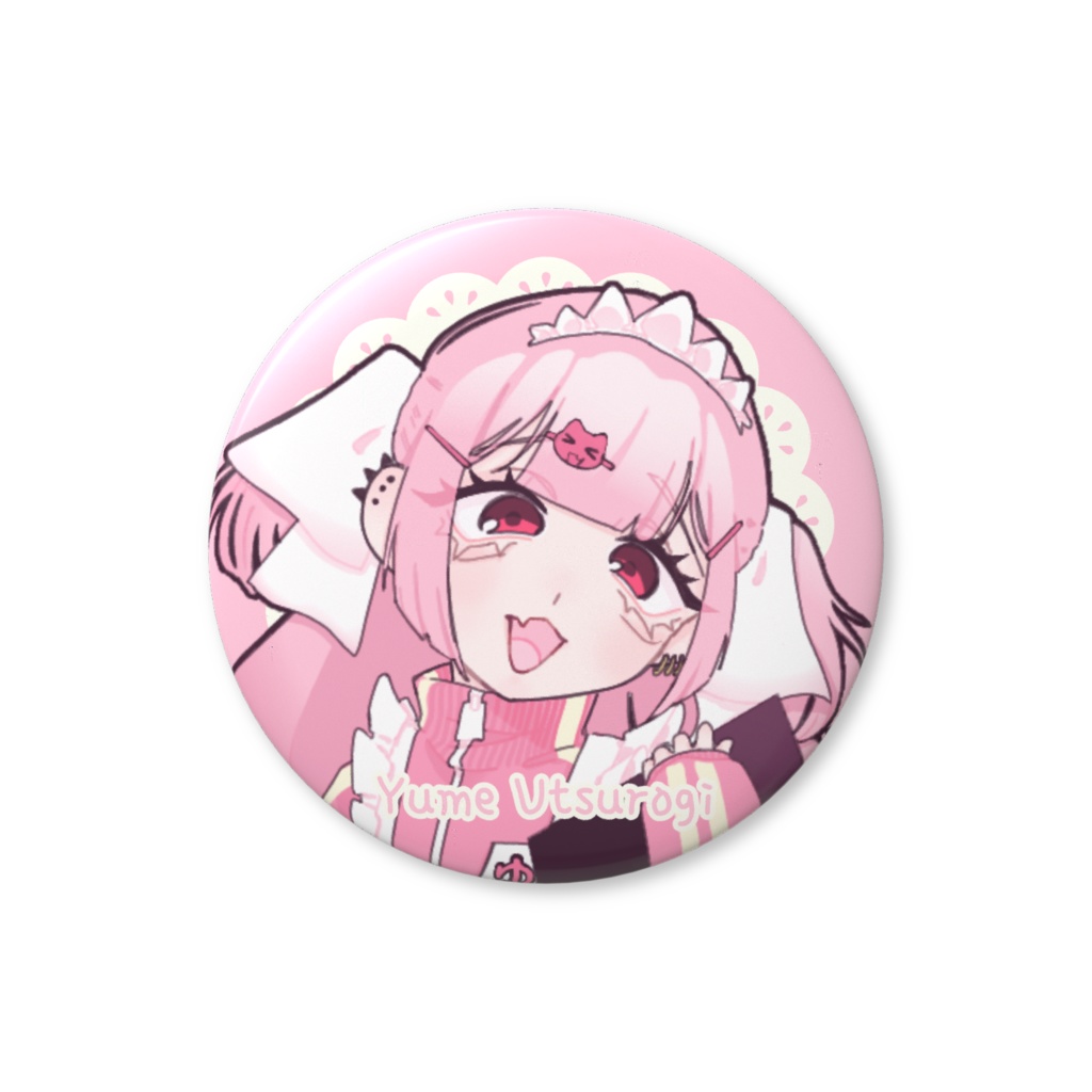 ジャージメイド缶バッジ　ver.虚木結愛