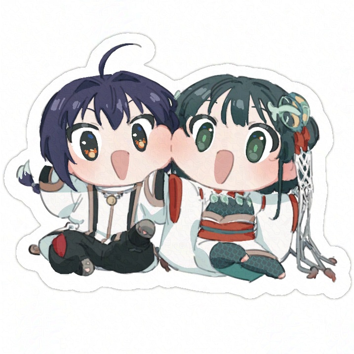 ヤマトタケル＆オトタチバナヒメ　ちびちゃんアクスタ　ほっぺぷにん