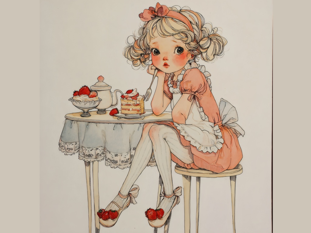 おやつタイム女子A4&A3素材集6種セット