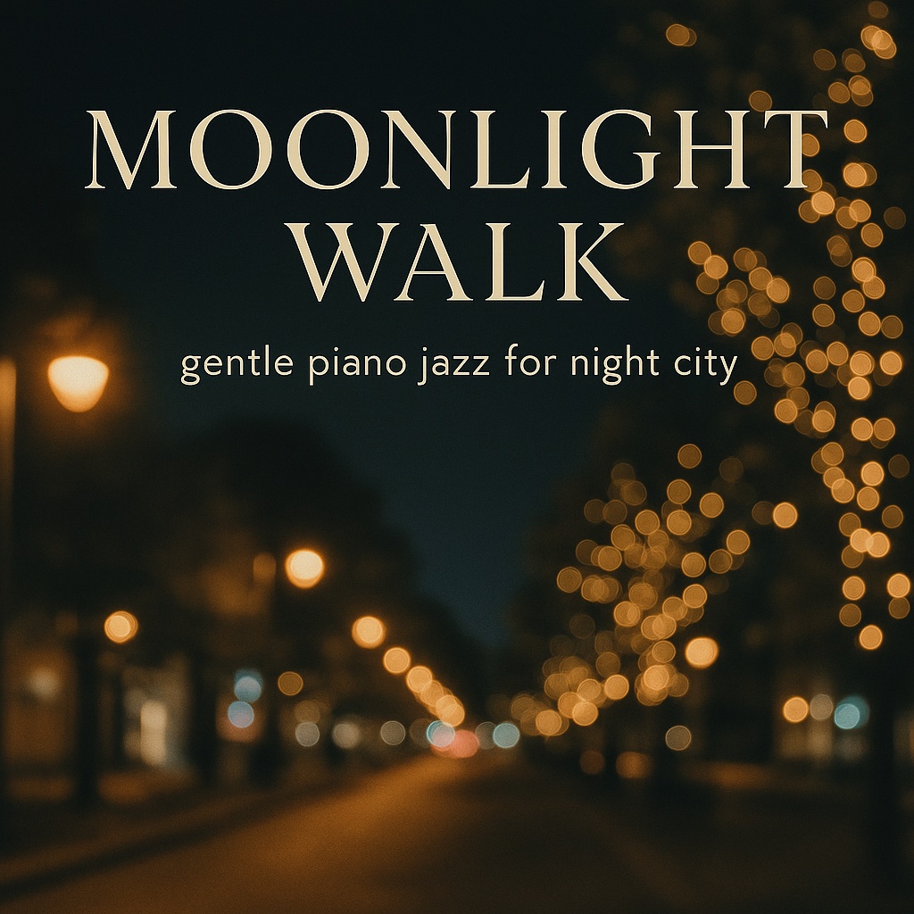 Moonlight Walk – Gentle Piano Jazz for Night City