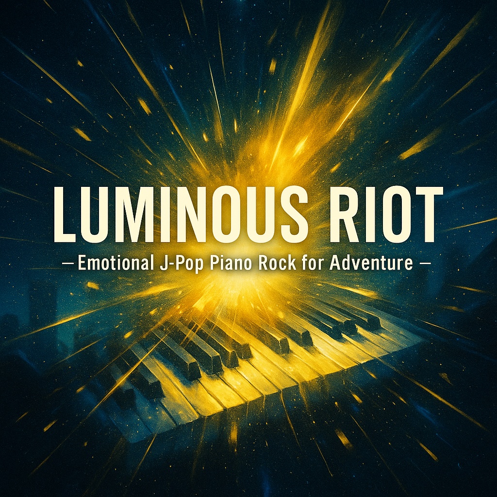 Luminous Riot – Emotional J-Pop Piano Rock for Adventure
