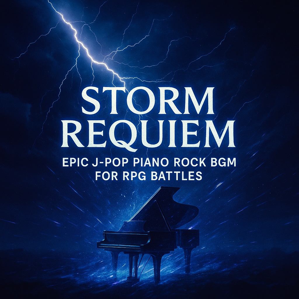 Storm Requiem – Epic J-Pop Piano Rock BGM for RPG Battles