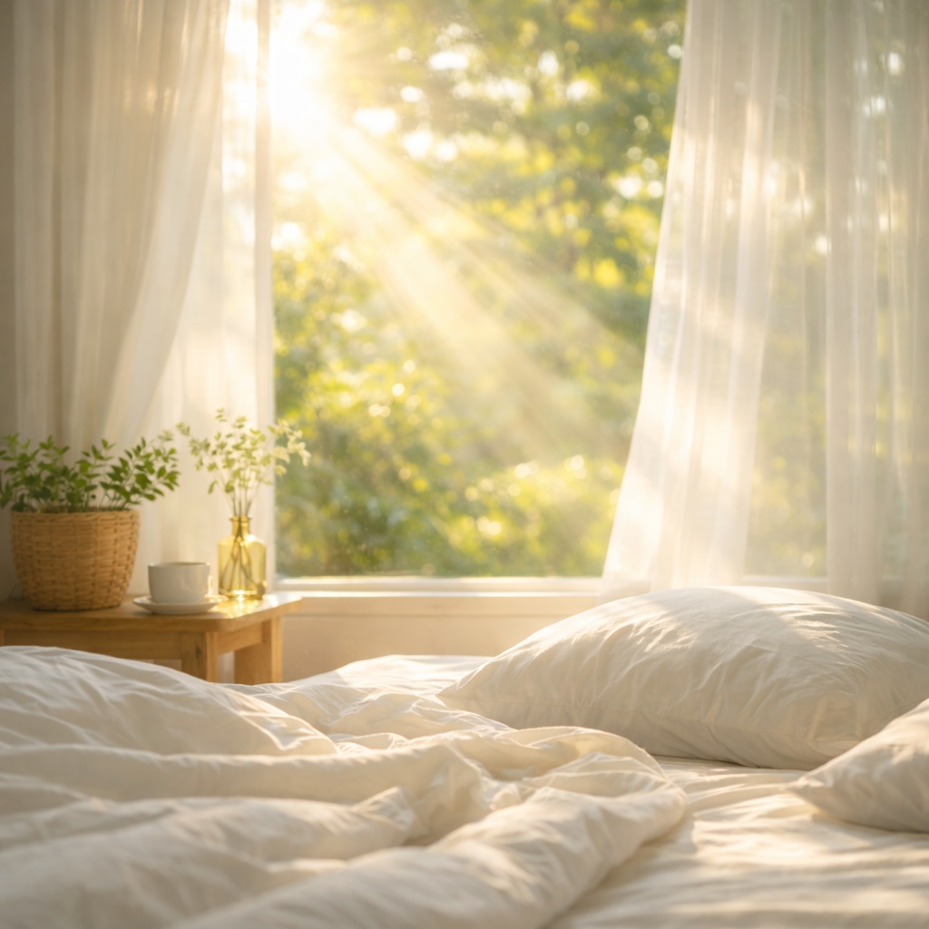 カーテン越しの光