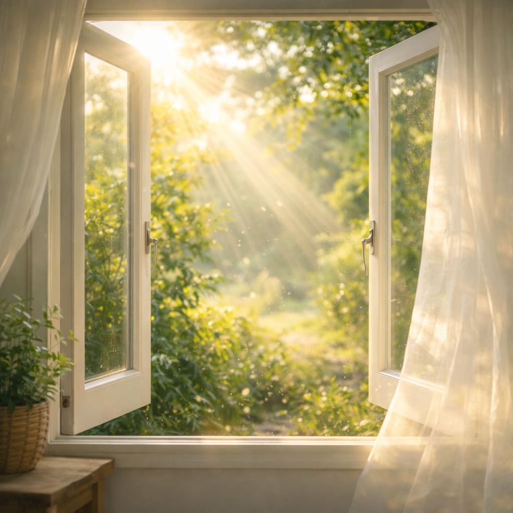 窓を開けた瞬間