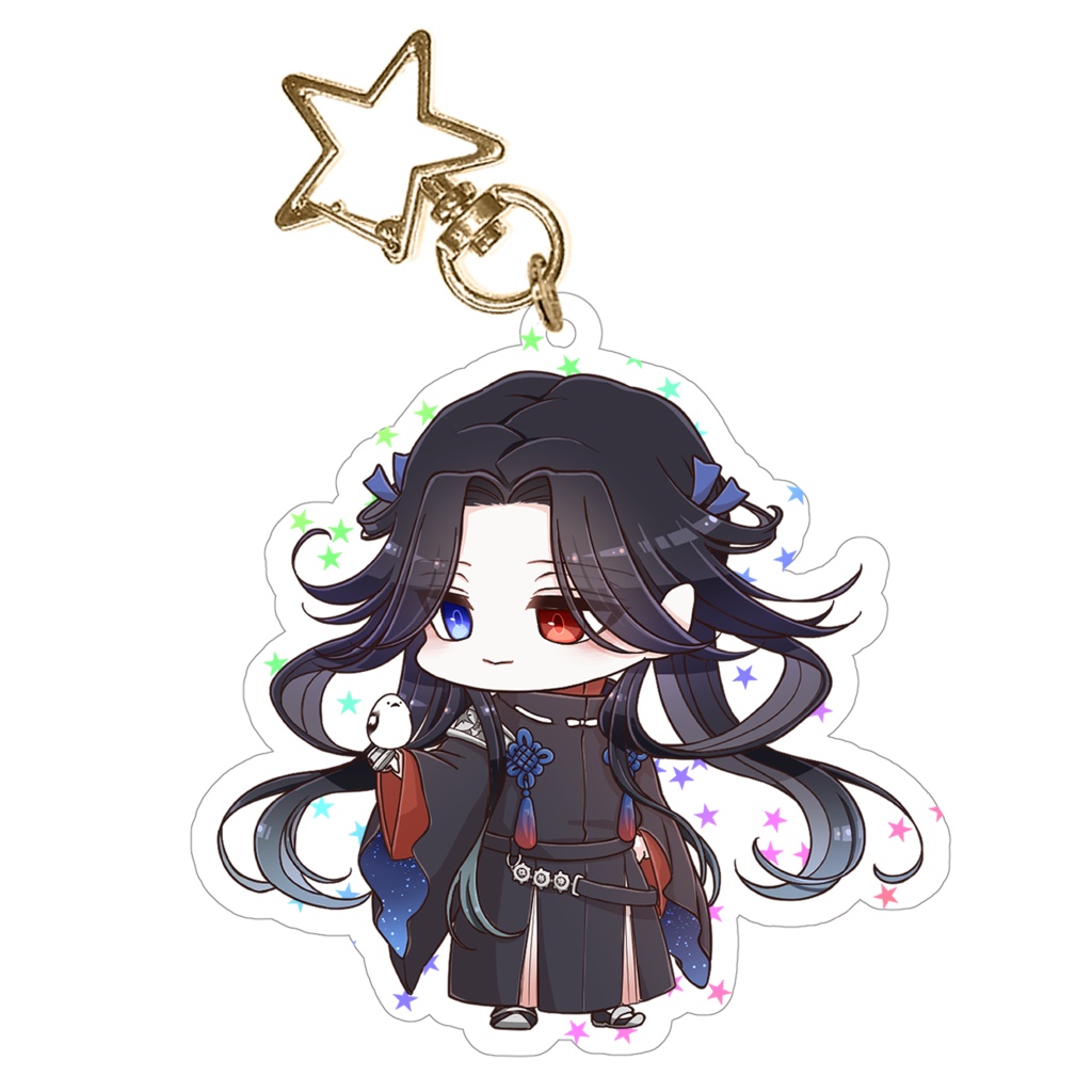 七星剣とシマエナガのお星様アクキー