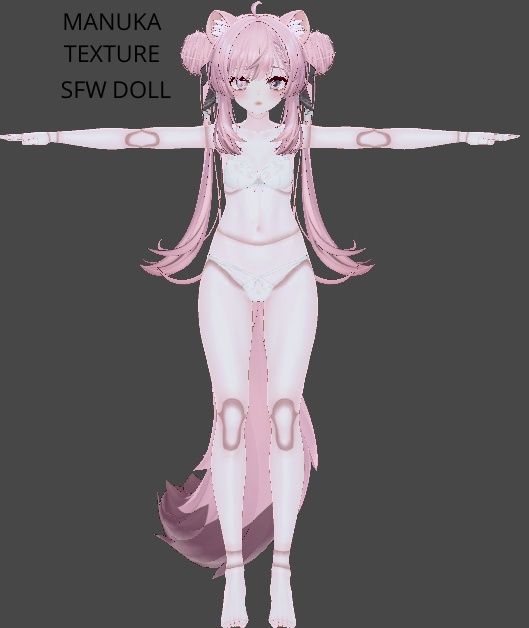 Manuka texture doll face,body and eyes sfw
