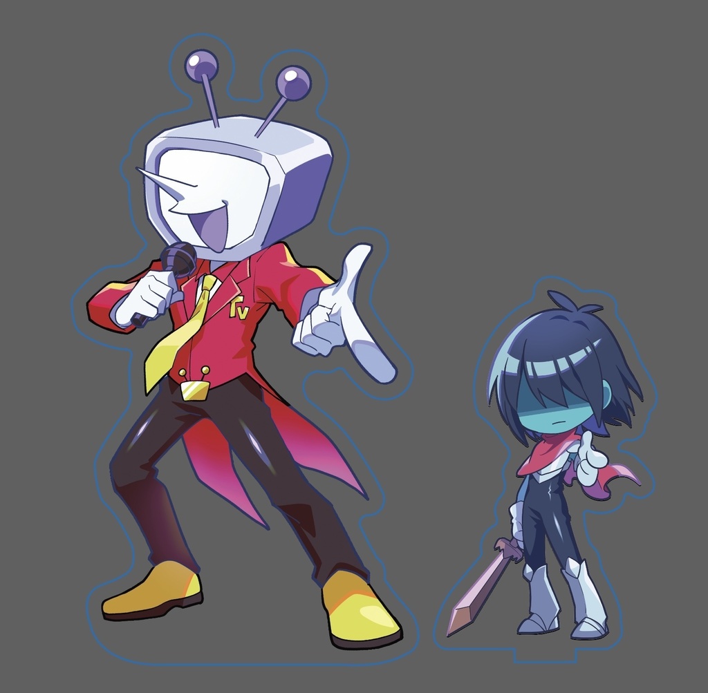 Deltarune テナとクリスのアクリルスタンド