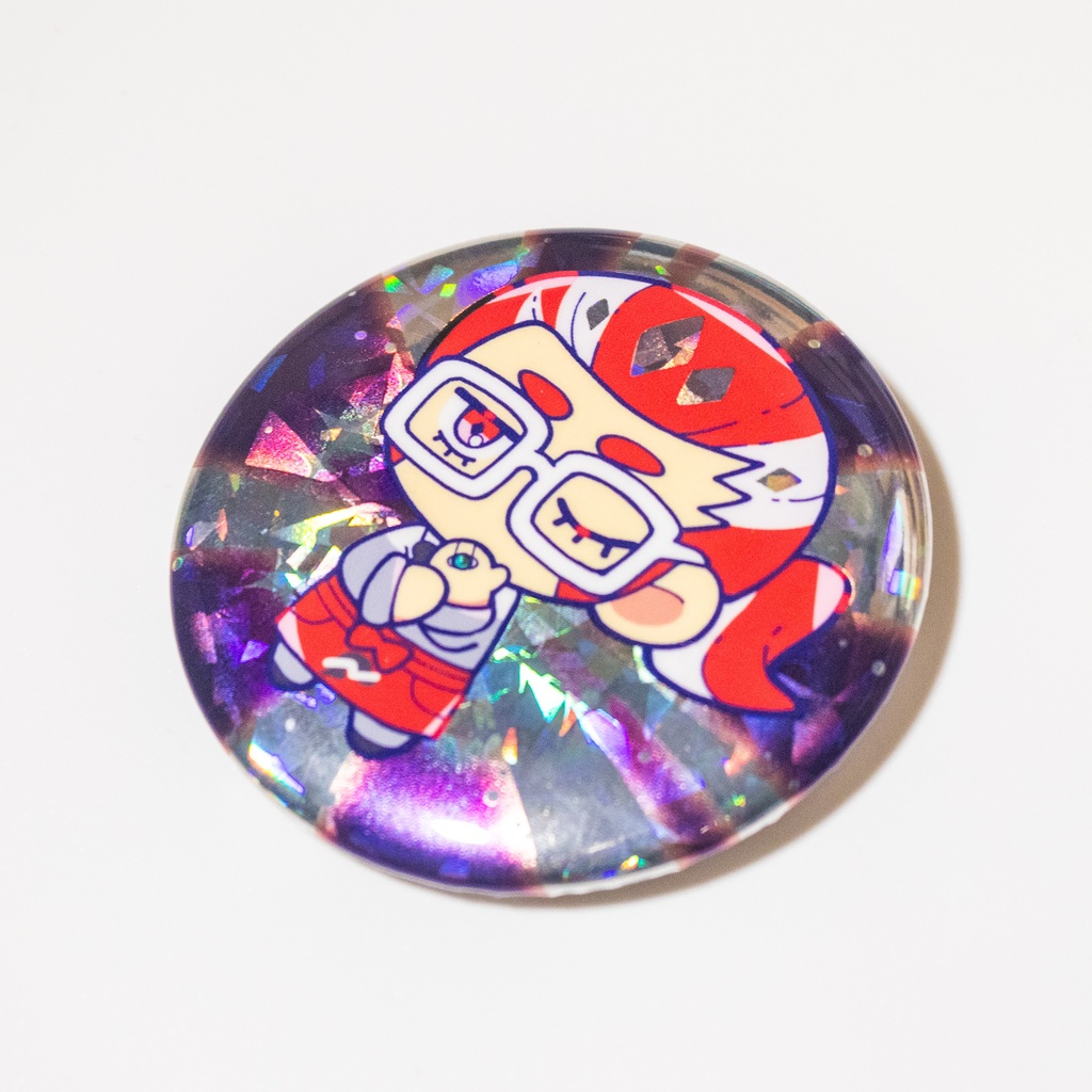 メガシン缶バッジ カラスバ キョウヤ グリ