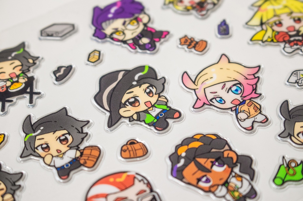 ぷっくりシール ZA男の子オールキャラ