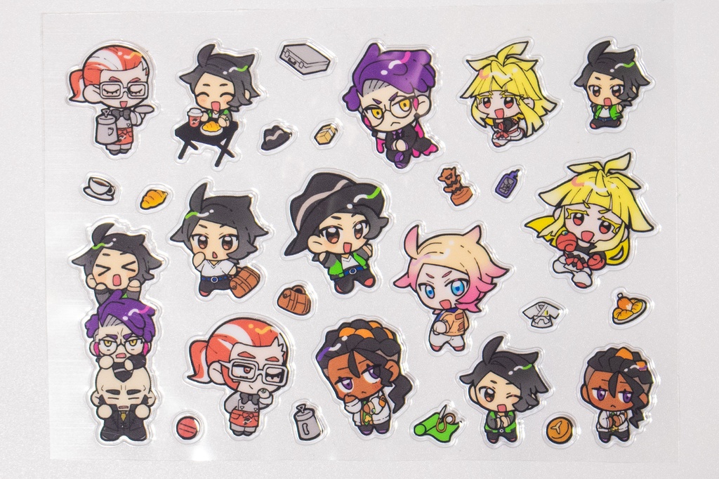 ぷっくりシール ZA男の子オールキャラ