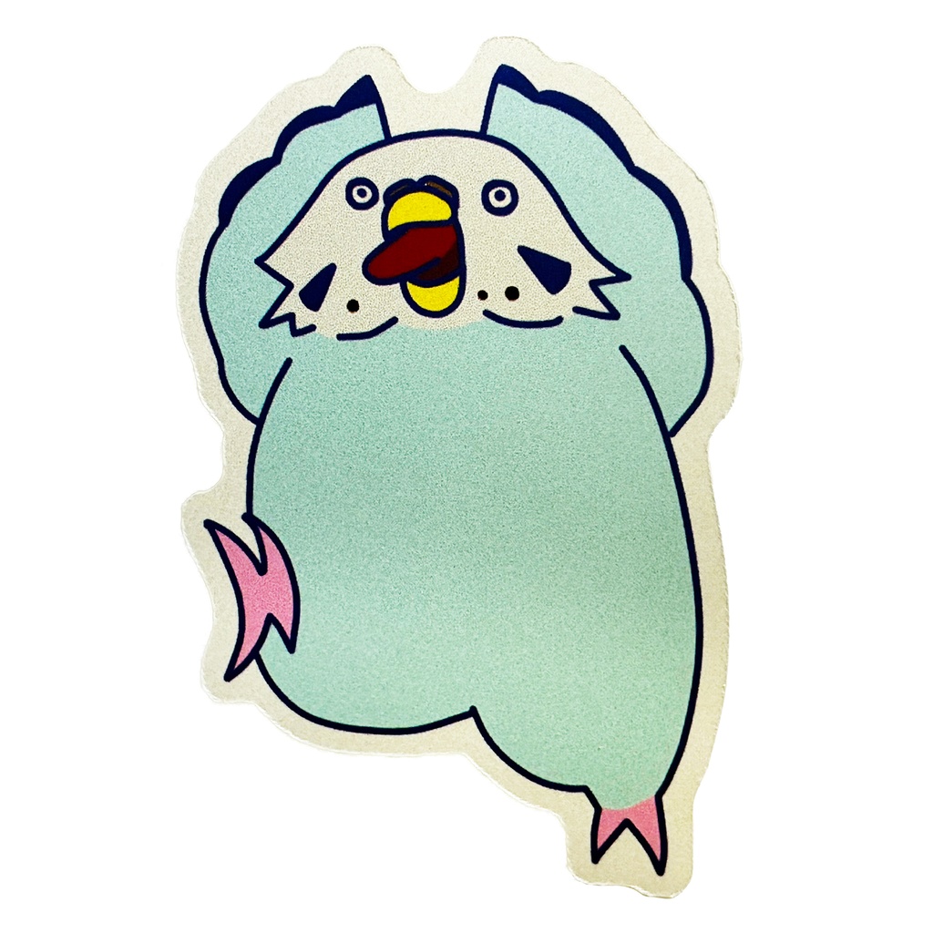 セキセイインコステッカー《うひょー》