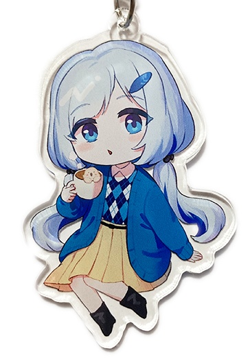 鳥餅あわほアクリルキーホルダーC