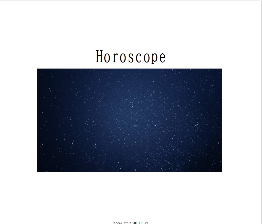 Horoscope