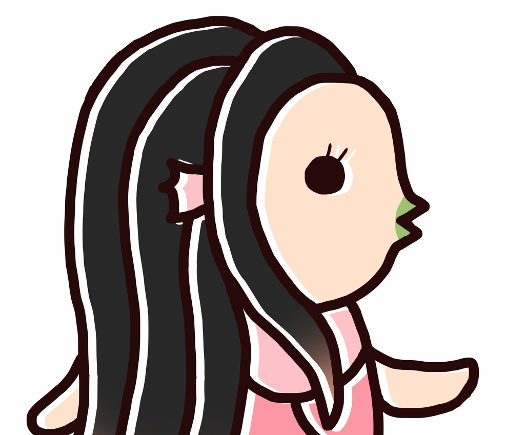 ピンクのアマビエちゃん