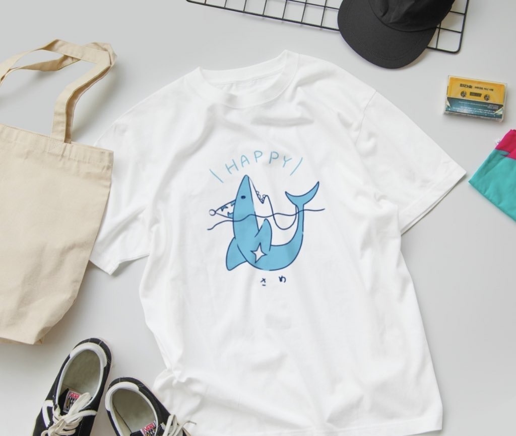 HAPPYサメ君Tシャツ