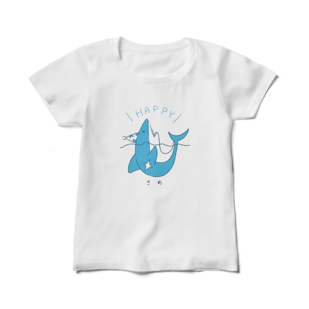 HAPPYサメ君Tシャツ(レディース)