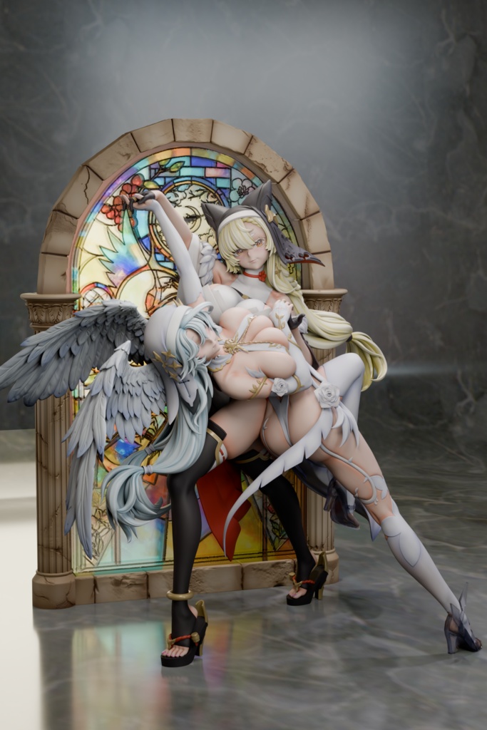 オリジナルキャラクター　サリエル＆エレナ　レジンキット