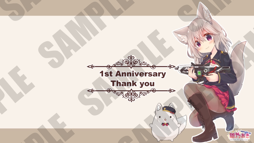 Pc壁紙 19 1080 4色セット Vtuber雛乃あきbooth Booth