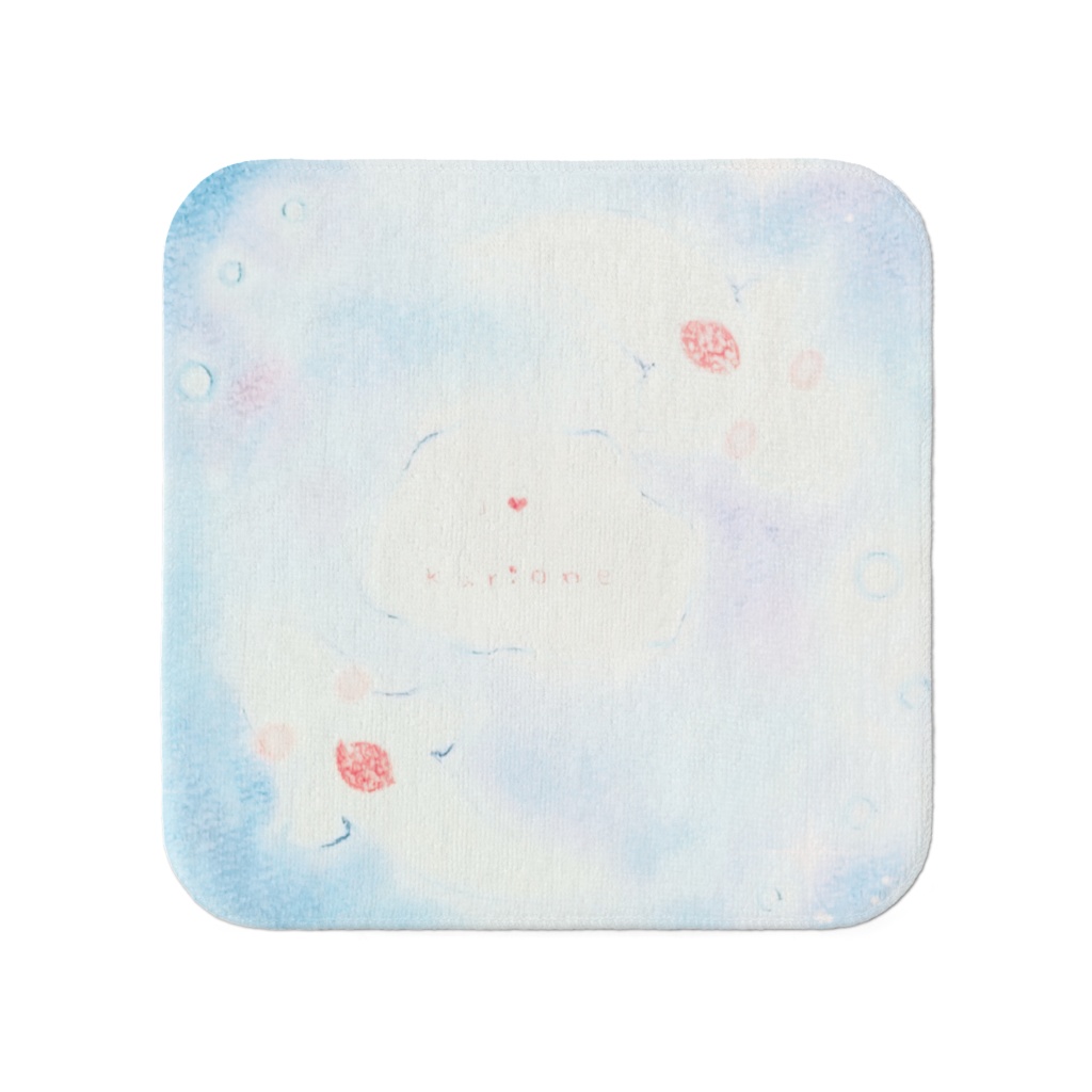 タオル。 ✤picyamo*(ぴちゃモ。)(。•ө•。)が描いたイラストプリント作品商品✤ ☆2点〜でもご購入可能☆ ハンカチ。